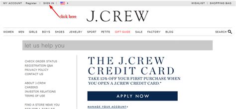 j crew credit card